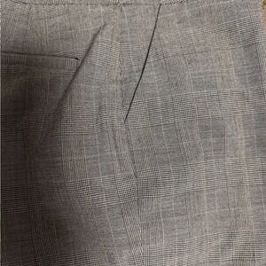 Kate Hill Petite Gray Plaid Trousers